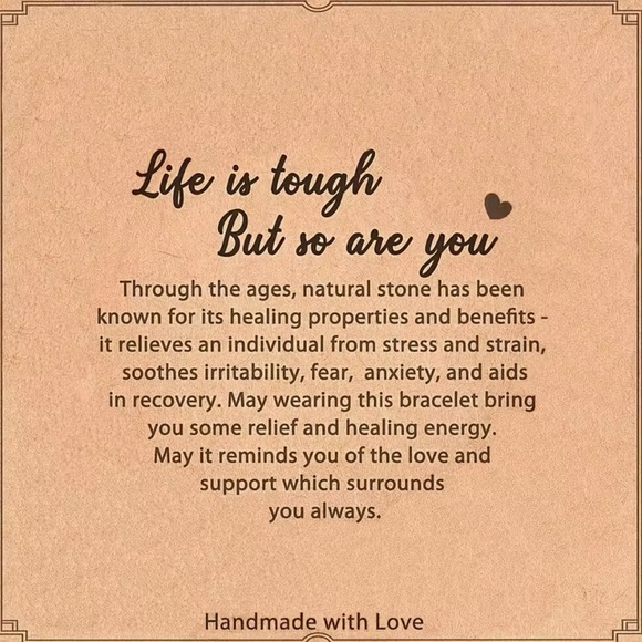 Hand Made Natural Stone Bracelet ( Protection, Fertility, Self-love, Open Road ) - Picture 6 of 6